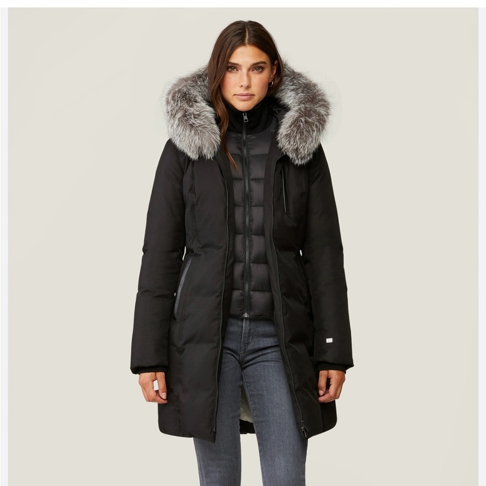 Soia & Kyo Silver Fur Women’s Parka: XS